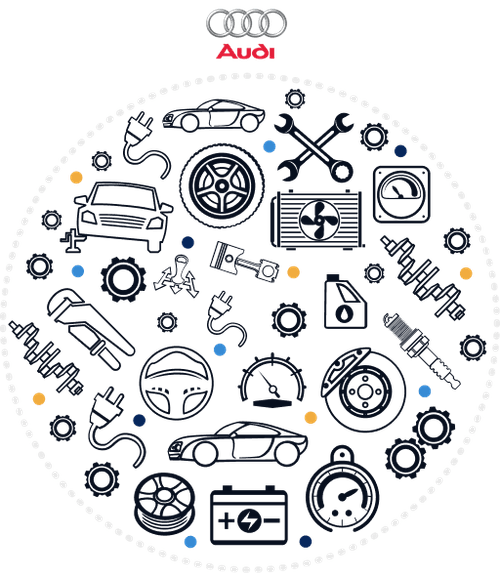 genuine OEM used parts for Audi