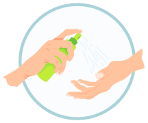 All staff sanitize hands to ensure safe used auto parts delivery