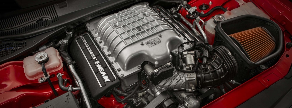 Under the hood of the 2018 Dodge Challenger