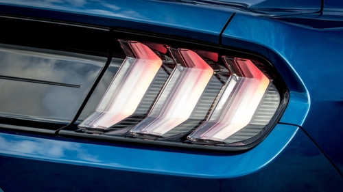 mustang fitted with used tail lights form BackToRoad Auto Parts